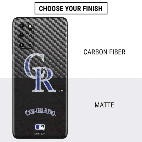 MLB Colorado Rockies - Solid Distressed Galaxy S20 Plus Skin