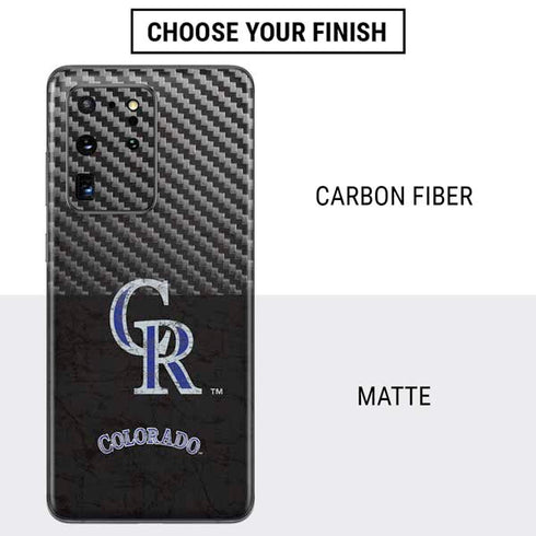 MLB Colorado Rockies - Solid Distressed Galaxy S20 Ultra 5G Skin