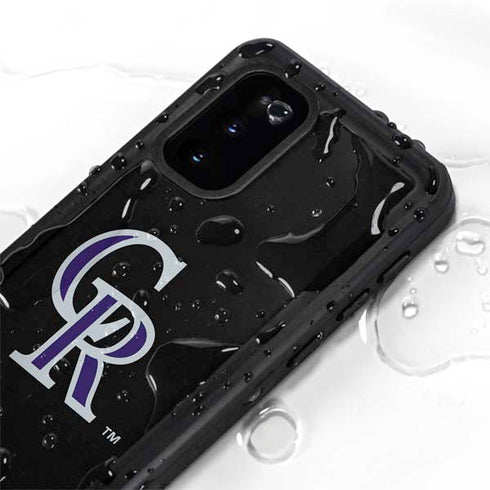 MLB Colorado Rockies - Solid Distressed Galaxy S20 Waterproof Case