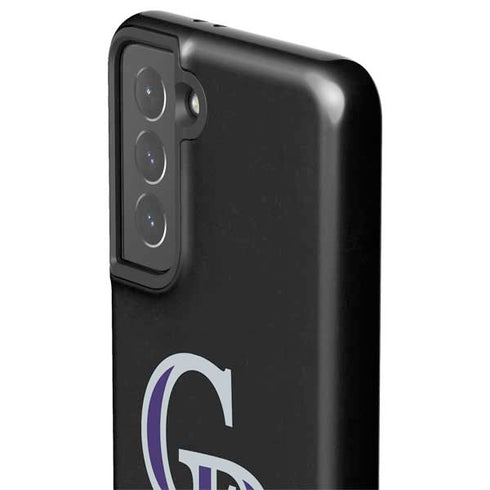 MLB Colorado Rockies - Solid Distressed Galaxy S21 5G Pro Case