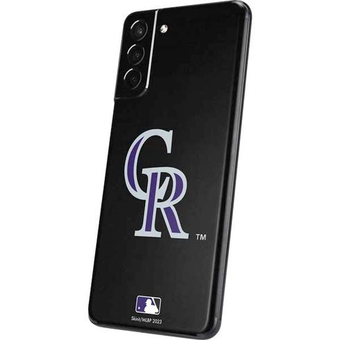 MLB Colorado Rockies - Solid Distressed Galaxy S21 5G Skin