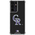 MLB Colorado Rockies - Solid Distressed Galaxy S21 Ultra 5G Clear Case
