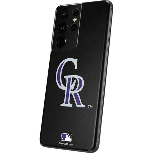 MLB Colorado Rockies - Solid Distressed Galaxy S21 Ultra 5G Skin