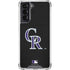 MLB Colorado Rockies - Solid Distressed Galaxy S22 Clear Case