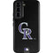 MLB Colorado Rockies - Solid Distressed Galaxy S22 Pro Case