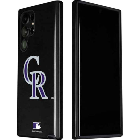 MLB Colorado Rockies - Solid Distressed Galaxy S22 Ultra Pro Case