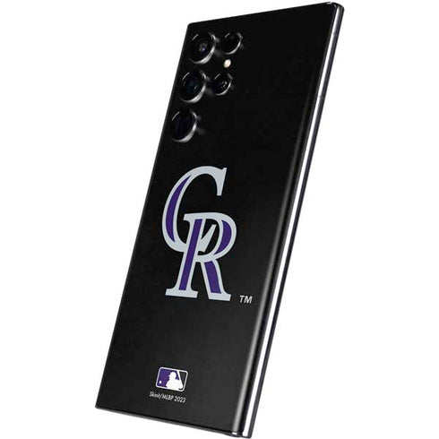 MLB Colorado Rockies - Solid Distressed Galaxy S22 Ultra Skin