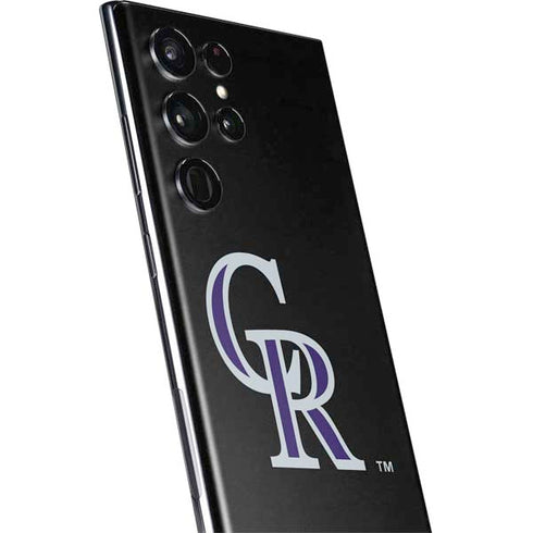 MLB Colorado Rockies - Solid Distressed Galaxy S22 Ultra Skin
