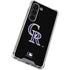 MLB Colorado Rockies - Solid Distressed Galaxy S23 Clear Case