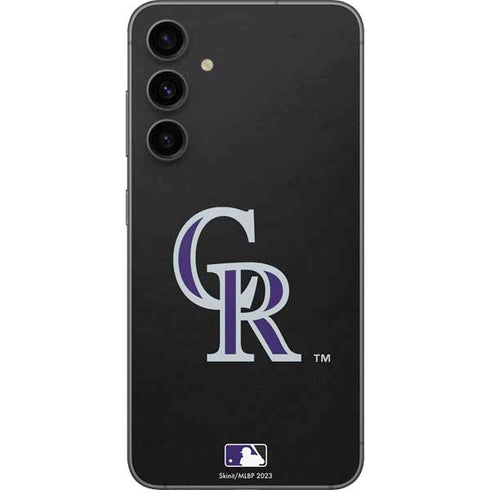 MLB Colorado Rockies - Solid Distressed Galaxy S23 FE Skin