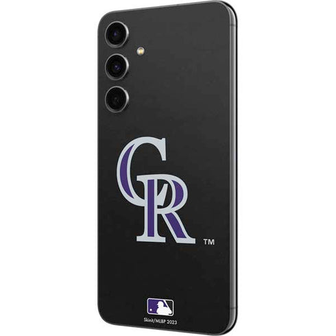 MLB Colorado Rockies - Solid Distressed Galaxy S23 FE Skin