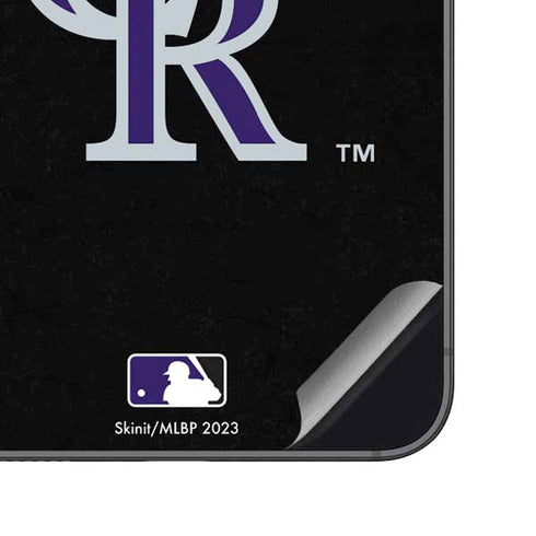 MLB Colorado Rockies - Solid Distressed Galaxy S23 FE Skin