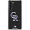 MLB Colorado Rockies - Solid Distressed Galaxy S23 Plus Clear Case