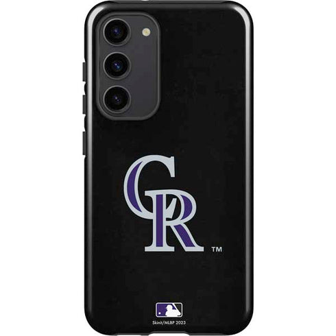 MLB Colorado Rockies - Solid Distressed Galaxy S23 Plus Pro Case