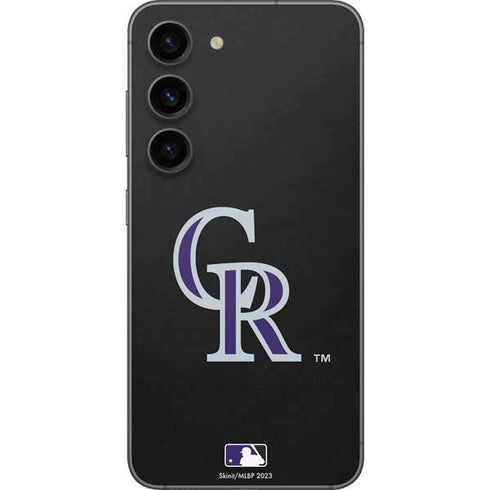 MLB Colorado Rockies - Solid Distressed Galaxy S23 Skin