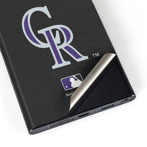 MLB Colorado Rockies - Solid Distressed Galaxy S23 Ultra Skin