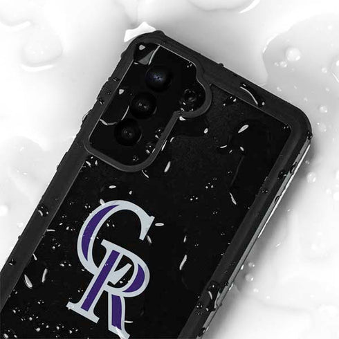 MLB Colorado Rockies - Solid Distressed Galaxy S23 Waterproof Case