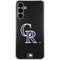 MLB Colorado Rockies - Solid Distressed Galaxy S24 Plus Clear Case