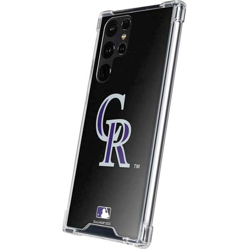 MLB Colorado Rockies - Solid Distressed Galaxy S24 Ultra Clear Case