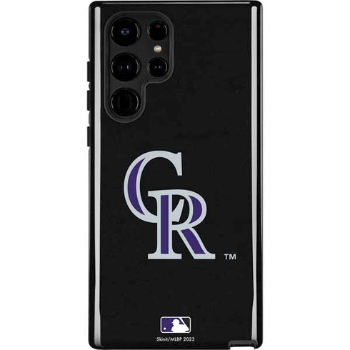 MLB Colorado Rockies - Solid Distressed Galaxy S24 Ultra Impact Case