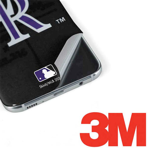 MLB Colorado Rockies - Solid Distressed Galaxy S8 Plus Skin