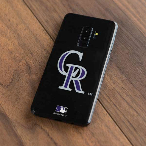 MLB Colorado Rockies - Solid Distressed Galaxy S9 Plus Skin