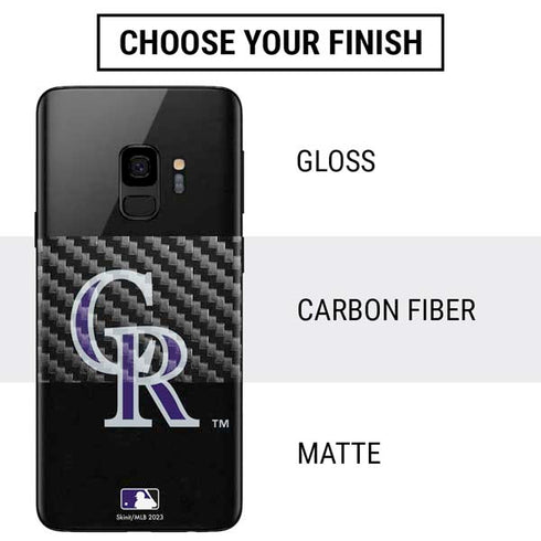 MLB Colorado Rockies - Solid Distressed Galaxy S9 Skin