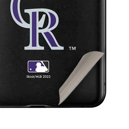 MLB Colorado Rockies - Solid Distressed Galaxy Z Flip Skin