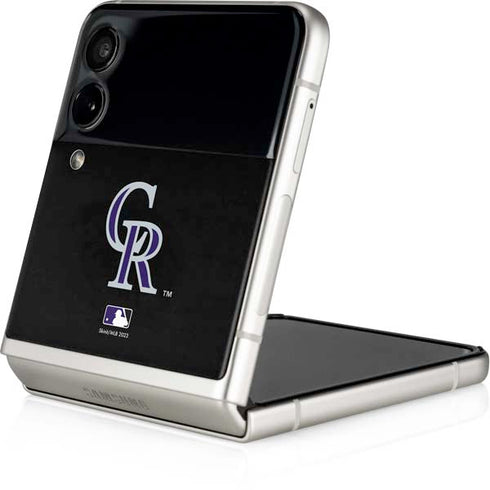 MLB Colorado Rockies - Solid Distressed Galaxy Z Flip3 5G Skin