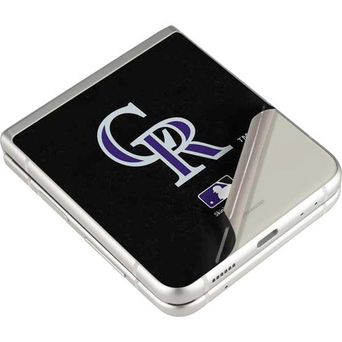 MLB Colorado Rockies - Solid Distressed Galaxy Z Flip4 5G Skin