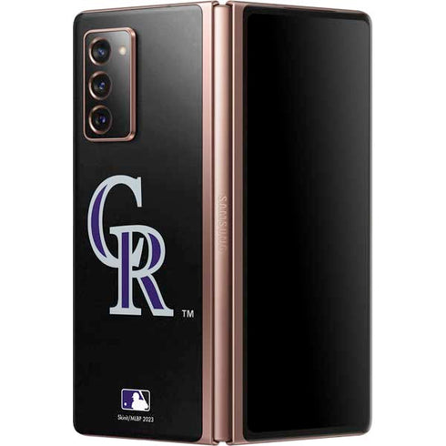 MLB Colorado Rockies - Solid Distressed Galaxy Z Fold2 5G Skin