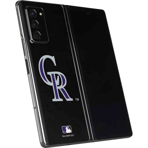 MLB Colorado Rockies - Solid Distressed Galaxy Z Fold2 5G Skin