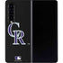 MLB Colorado Rockies - Solid Distressed Galaxy Z Fold4 5G Skin