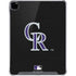 MLB Colorado Rockies - Solid Distressed iPad Pro 12.9in (2020) Clear Case