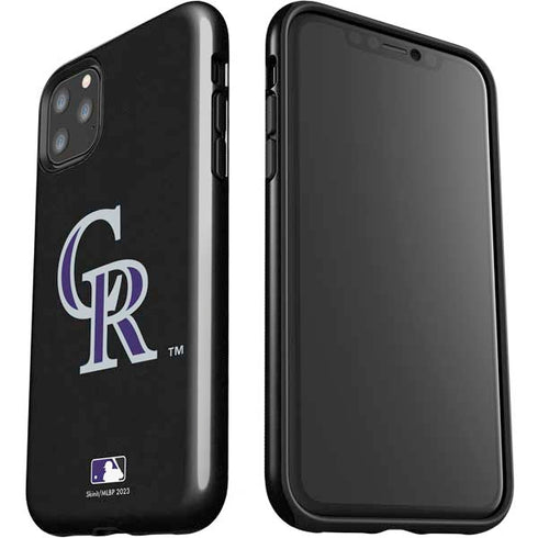 MLB Colorado Rockies - Solid Distressed iPhone 11 Pro Max Impact Case