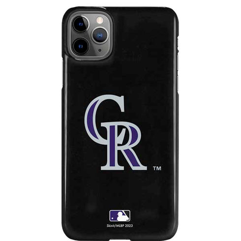 MLB Colorado Rockies - Solid Distressed iPhone 11 Pro Max Lite Case