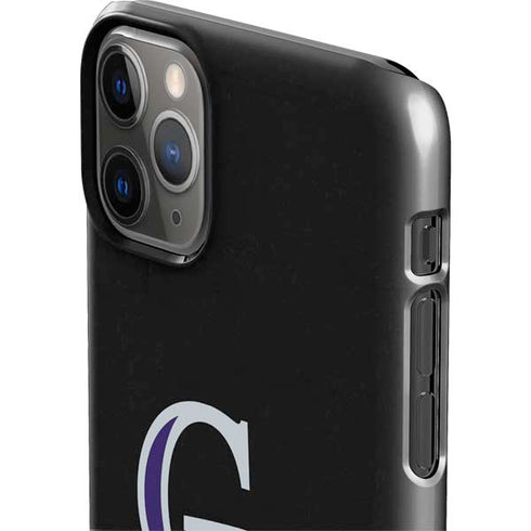MLB Colorado Rockies - Solid Distressed iPhone 11 Pro Max Lite Case