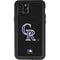 MLB Colorado Rockies - Solid Distressed iPhone 11 Pro Max Waterproof Case