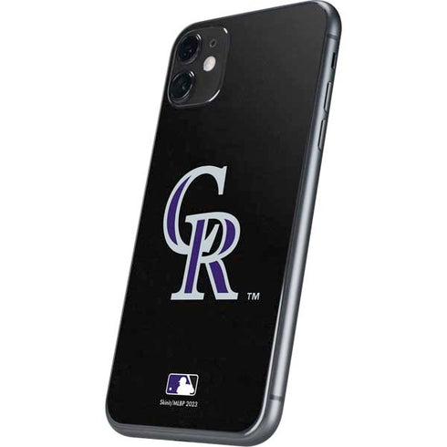 MLB Colorado Rockies - Solid Distressed iPhone 11 Skin