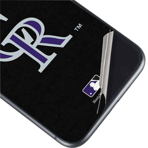 MLB Colorado Rockies - Solid Distressed iPhone 11 Skin