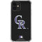 MLB Colorado Rockies - Solid Distressed iPhone 12 Mini Clear Case