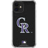 MLB Colorado Rockies - Solid Distressed iPhone 12 Mini Clear Case