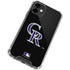 MLB Colorado Rockies - Solid Distressed iPhone 12 Mini Clear Case