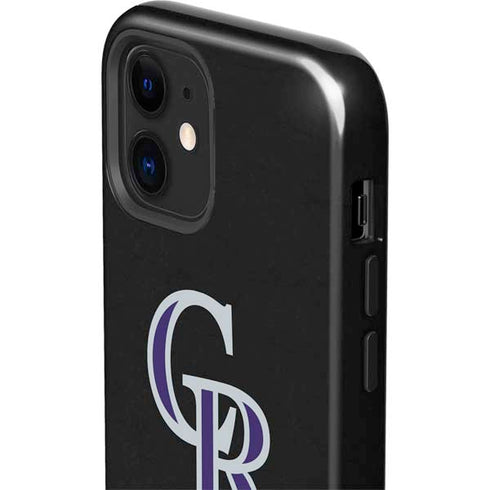 MLB Colorado Rockies - Solid Distressed iPhone 12 Mini Impact Case