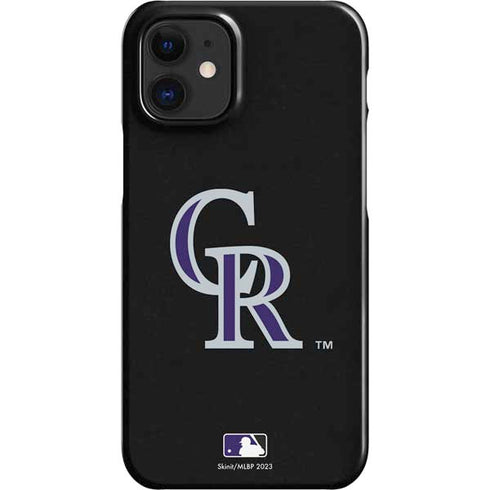 MLB Colorado Rockies - Solid Distressed iPhone 12 Mini Lite Case