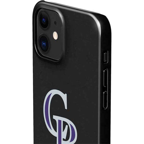 MLB Colorado Rockies - Solid Distressed iPhone 12 Mini Lite Case