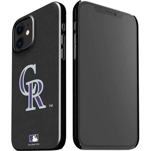 MLB Colorado Rockies - Solid Distressed iPhone 12 Mini Lite Case