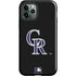 MLB Colorado Rockies - Solid Distressed iPhone 12 Pro Impact Case