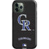 MLB Colorado Rockies - Solid Distressed iPhone 12 Pro Max Impact Case