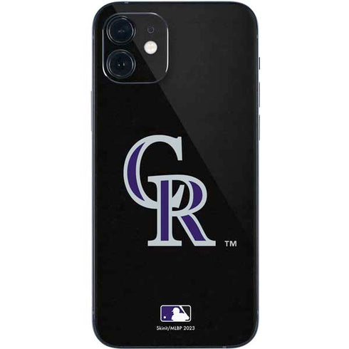 MLB Colorado Rockies - Solid Distressed iPhone 12 Skin